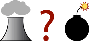 quelle relation entre une bombe atomique et une centrale nucleaire ?